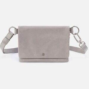 HOBO Winn Belt and Crossbody Bag, Light Gray,